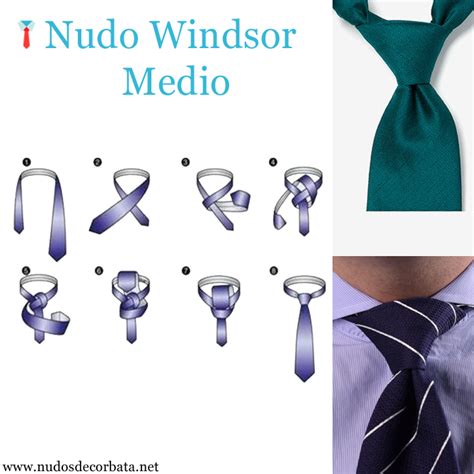 nudo medio windsor|Nudo de corbata medio Windsor